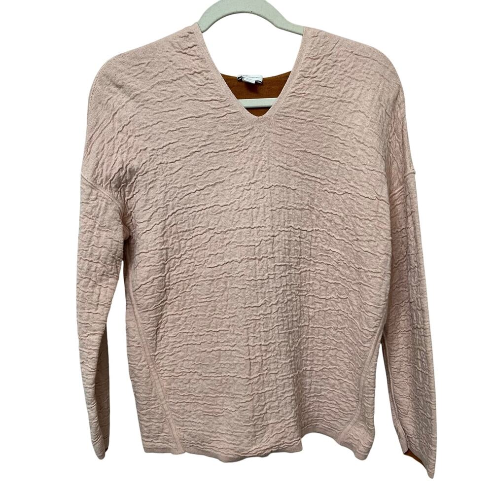 J.Jill Reversable Sweater Sz‎ Small Hooded Pink/Brown Pull On